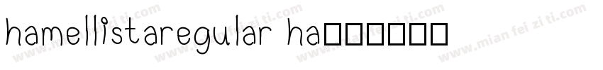 hamellistaregular ha字体转换